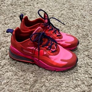 Women's Nike Air Max 270 React Mystic Red Pink Blast Bright AT6174-600